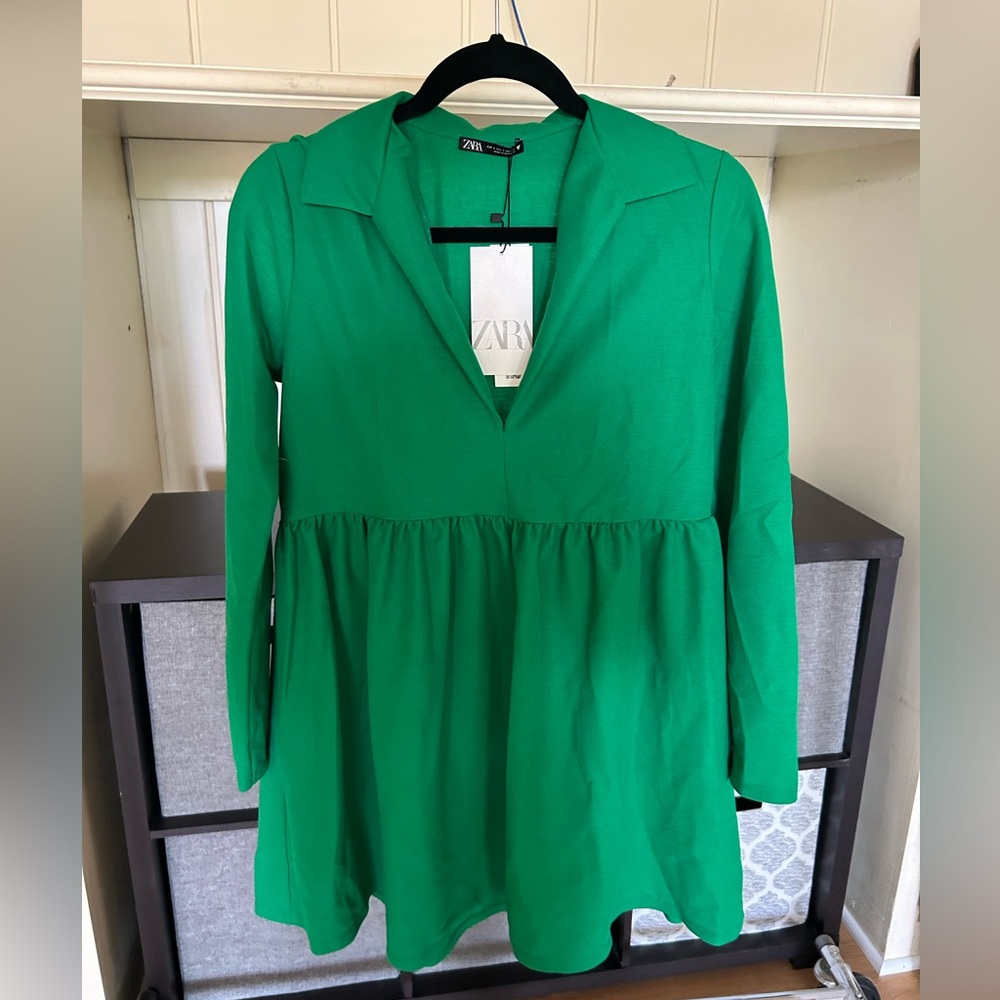 Zara green dress. Brand new with tags.